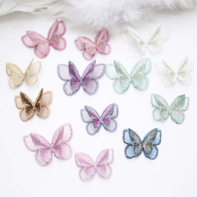 Embroidery Veil - AHYONNIEX 10 Chiếc Hai Lớp Vải