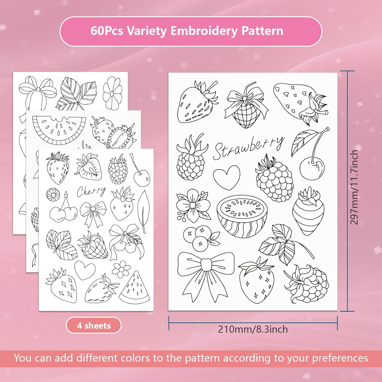 Pre-Printed Strawberry Stick a - đánh giá và giá Embroidery Software