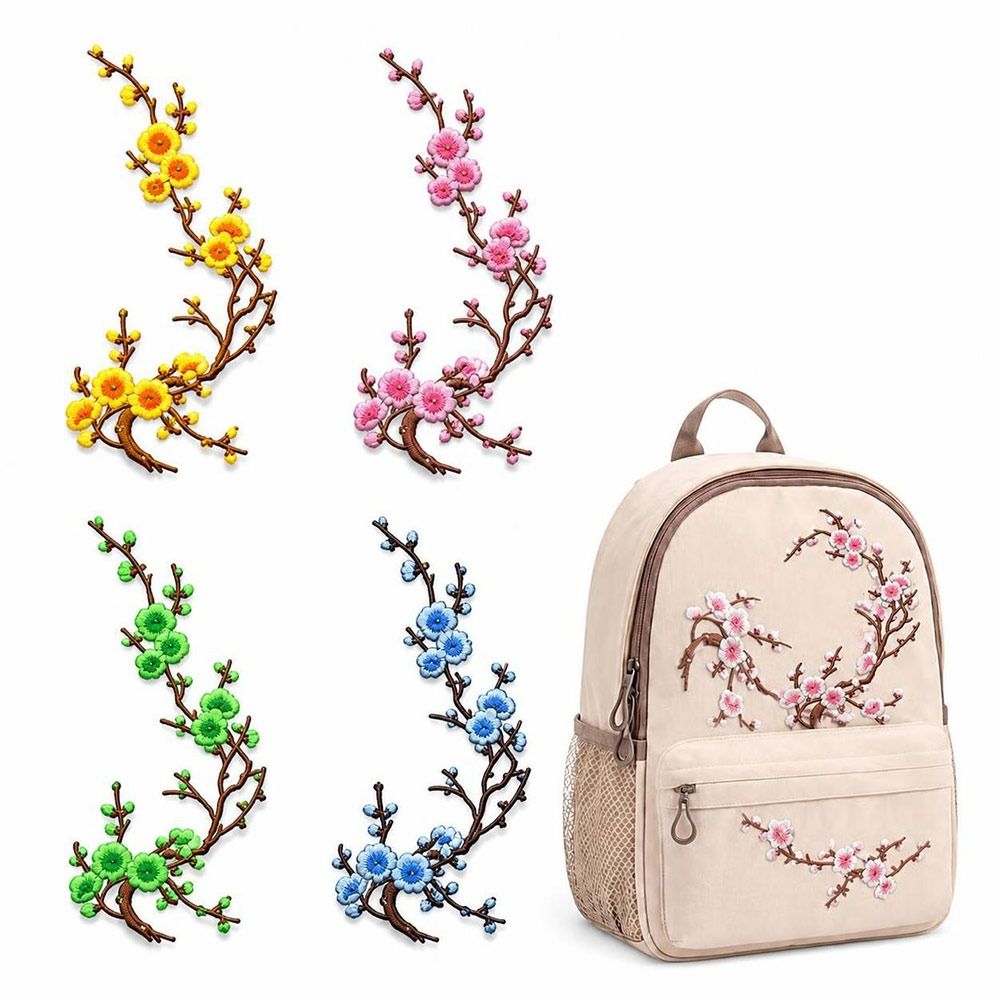 DIY Cherry Blossom Iron On Pat - đánh giá và giá Embroidery Patch