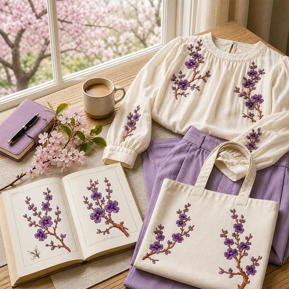 DIY Cherry Blossom Iron On Pat - đánh giá và giá Embroidery Patch