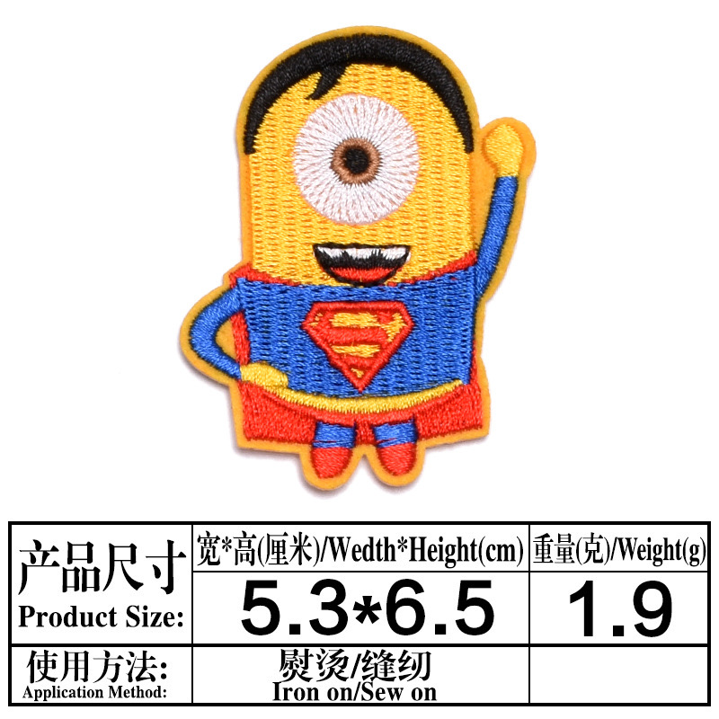 1Pcs Miniso Minions Embroidery - đánh giá và giá Embroidery Jacket Jeans