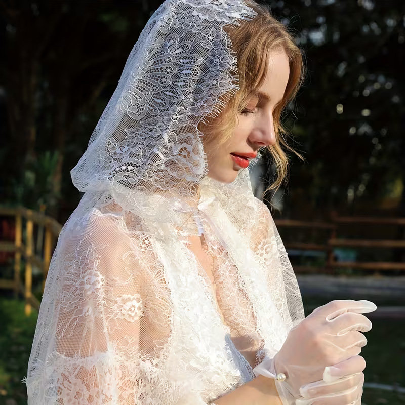 Retro Bridal Veils Multi Layer - đánh giá và giá Embroidery Veil