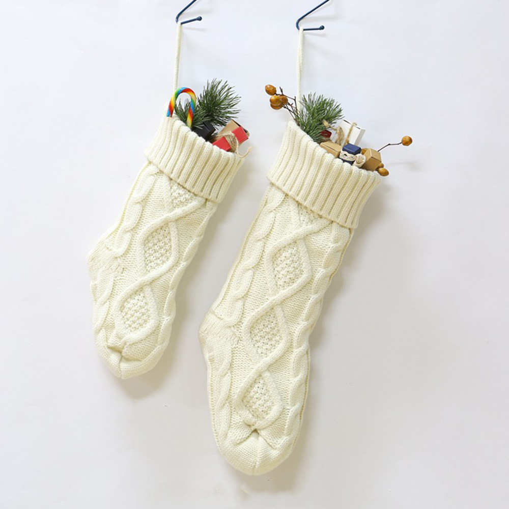 Knitted Christmas Stockings La - đánh giá và giá Embroidery Xmas Stocking