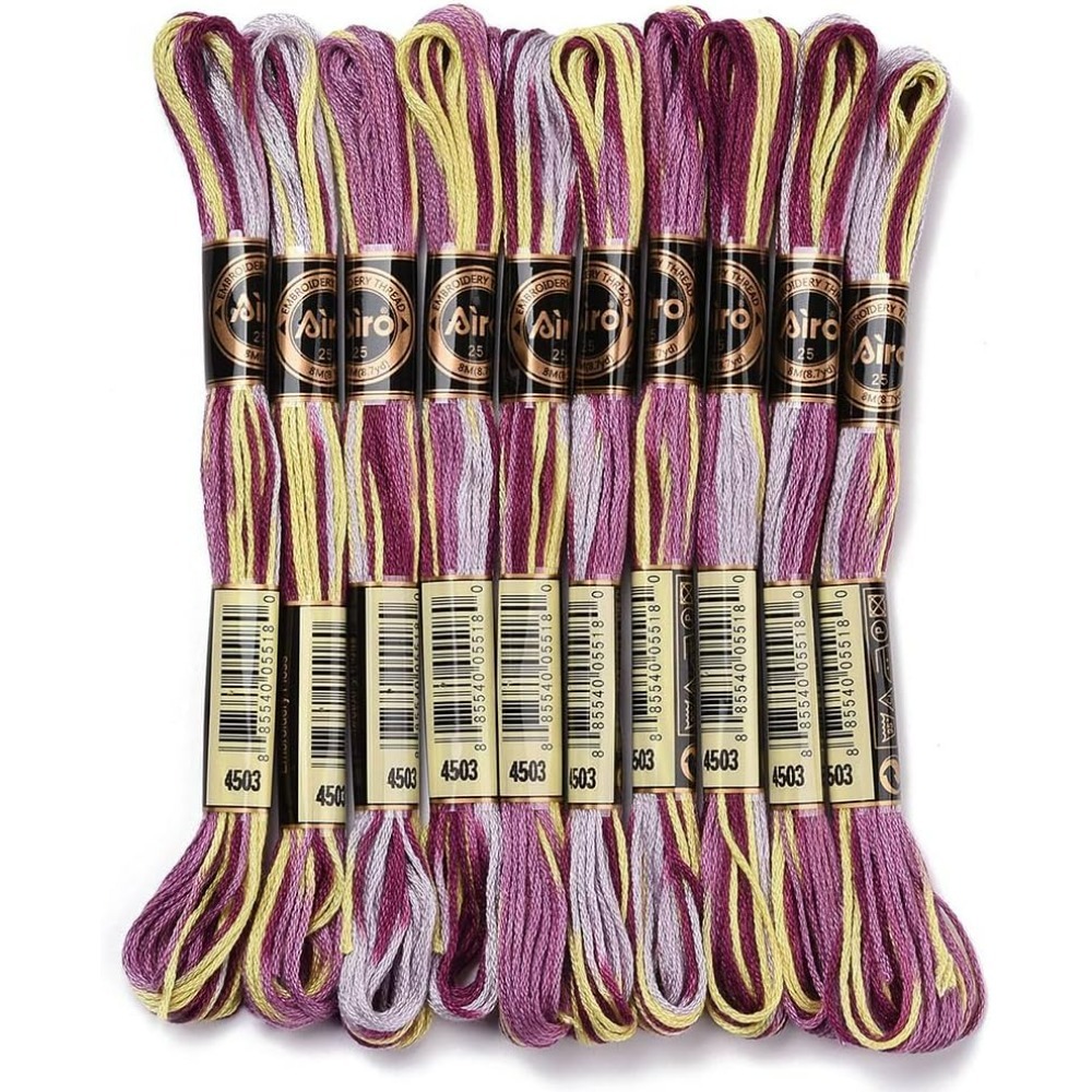 6 Strands Purple Variegated Em - đánh giá và giá Embroidery Kit