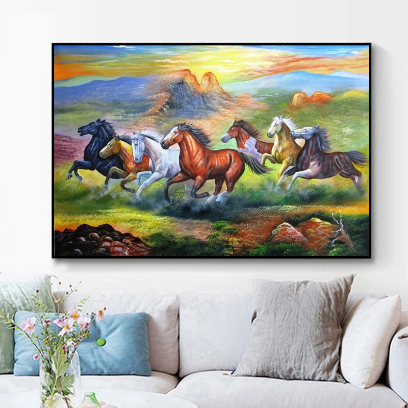Running Horses 5D Diamond Pain - đánh giá và giá Embroidery Running Stitch
