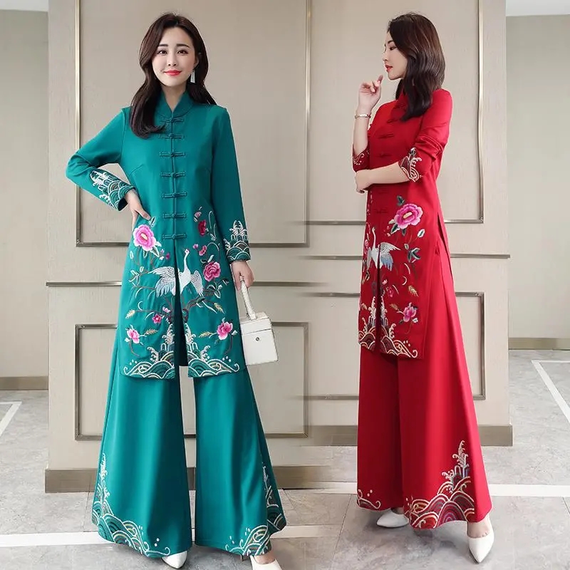 Long Ethnic Style Cheongsam Se - đánh giá và giá Embroidery Youtube