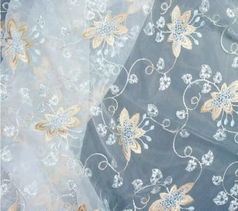 Exquisite flower embroidery La - đánh giá và giá Embroidery Veil