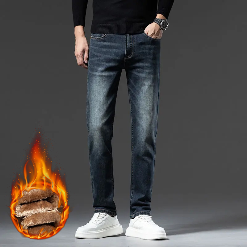 New Winter Men Fleece‑Lined Th - đánh giá và giá Embroidery Effect