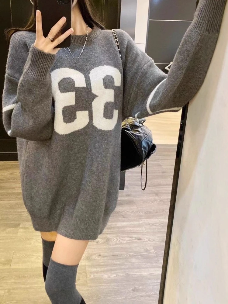 Y2K Vintage Knitted Sweater Wo - đánh giá và giá Embroidery A
