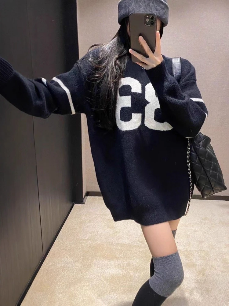 Y2K Vintage Knitted Sweater Wo - đánh giá và giá Embroidery A