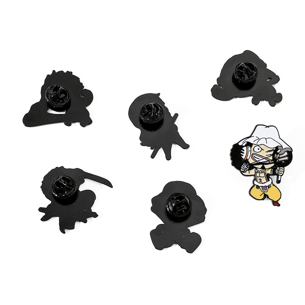 6 Pcs ONE PIECE Cartoon Brooch - đánh giá và giá Embroidery Garment