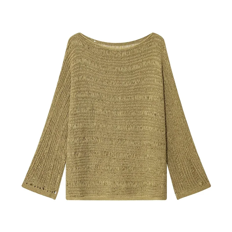 Vintage Boat Neck Knit Sweater - đánh giá và giá Embroidery A