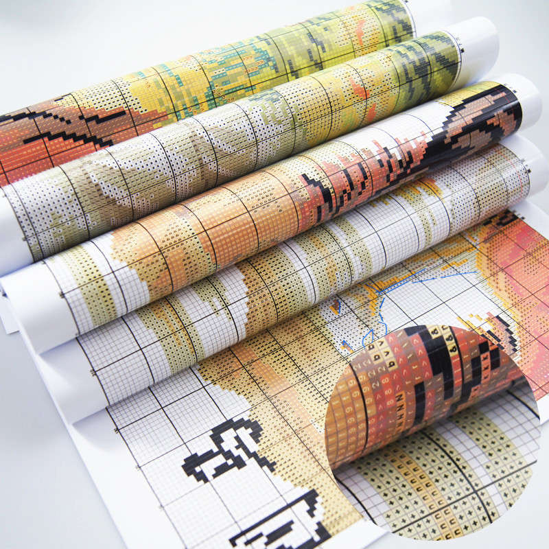 World Map Patterns Counted Cro - đánh giá và giá Embroidery World