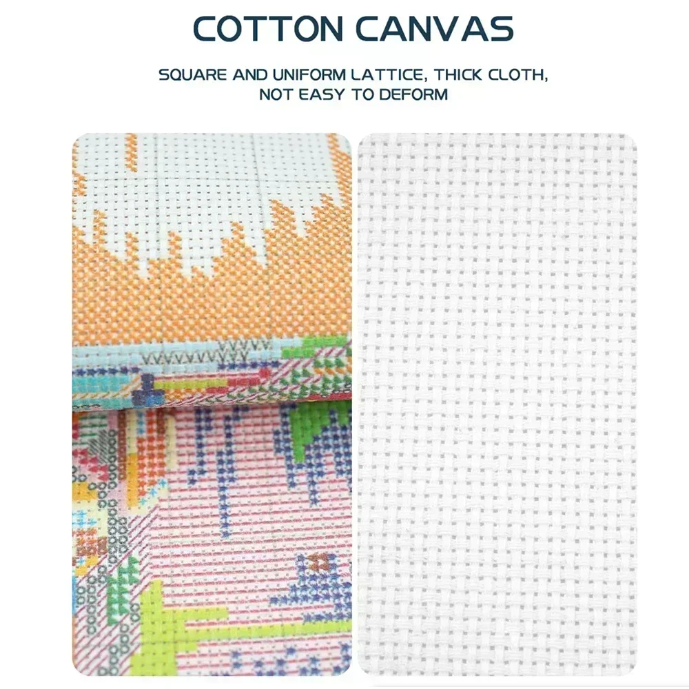 News Pre-Printed Cross Stitch  - đánh giá và giá Embroidery Running Stitch