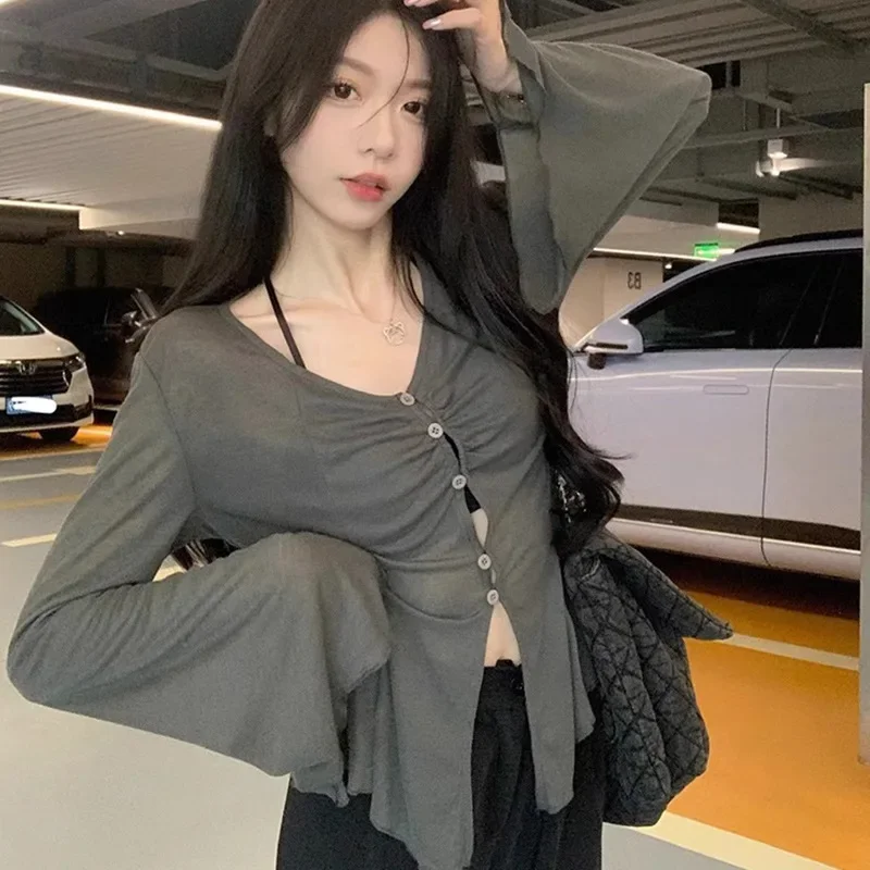 Sheer Flare Sleeve Blouse - Y2 - đánh giá và giá Embroidery A