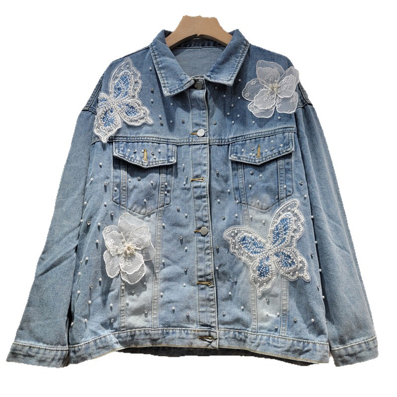 2026 Spring Autumn Korean Deni - đánh giá và giá Embroidery Jacket Jeans
