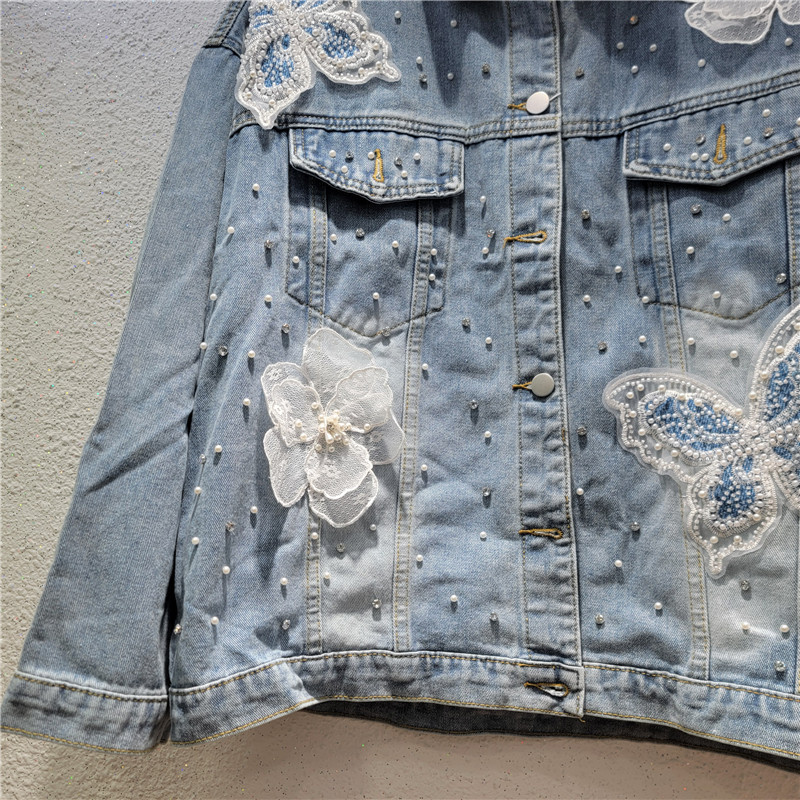 2026 Spring Autumn Korean Deni - đánh giá và giá Embroidery Jacket Jeans