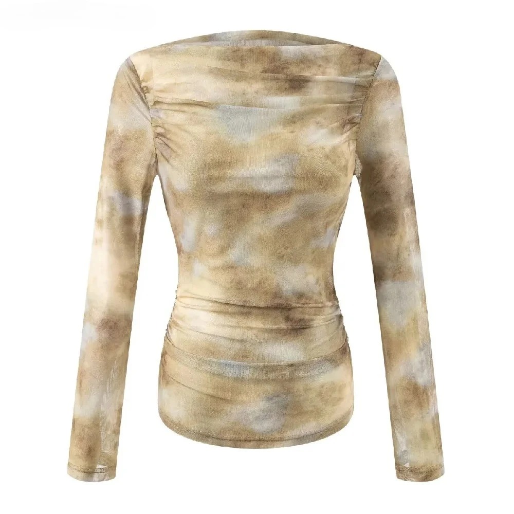 2025 Sexy Tie-Dye Print Ruched - đánh giá và giá Embroidery A