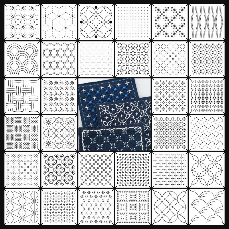 9/32Pcs Sashiko Embroidery Tem - đánh giá và giá Embroidery Gift