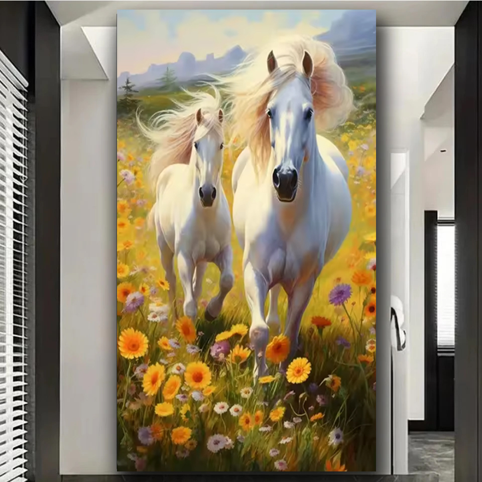 Grassland Running Horses DIY L - đánh giá và giá Embroidery Running Stitch
