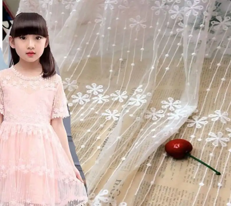 1 yard flower embroidery Lace  - đánh giá và giá Embroidery Veil