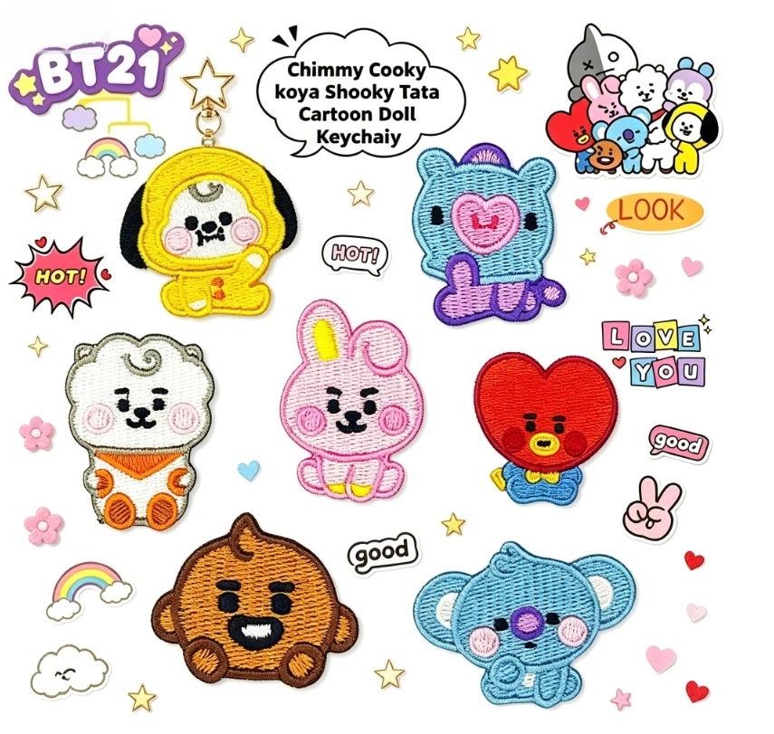 LINE FRIENDS BT21 All Characte - đánh giá và giá Embroidery Patch