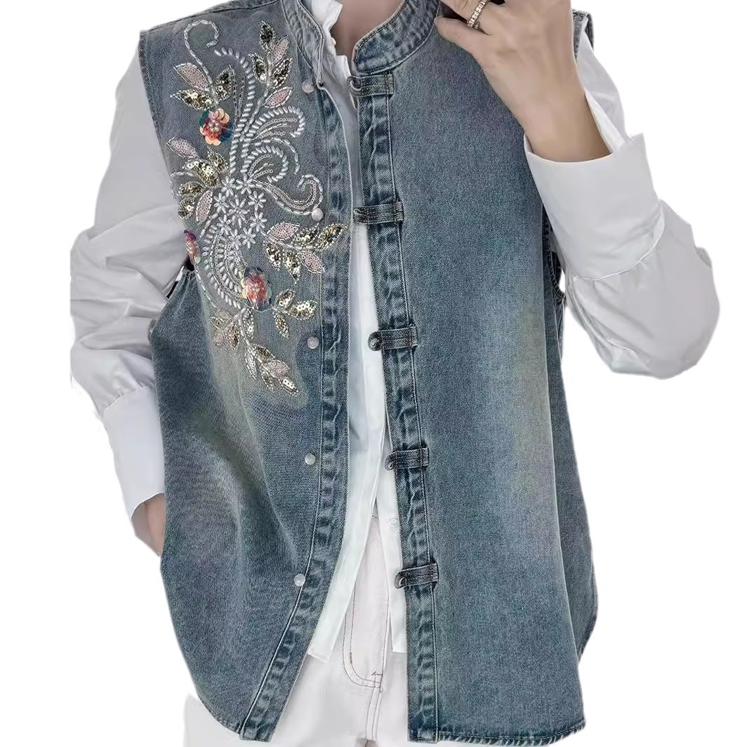 Denim Coats Women Vests Coat R - đánh giá và giá Embroidery Jacket Jeans