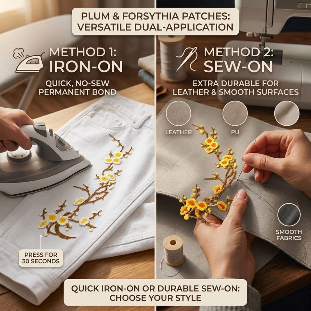 DIY Cherry Blossom Iron On Pat - đánh giá và giá Embroidery Patch