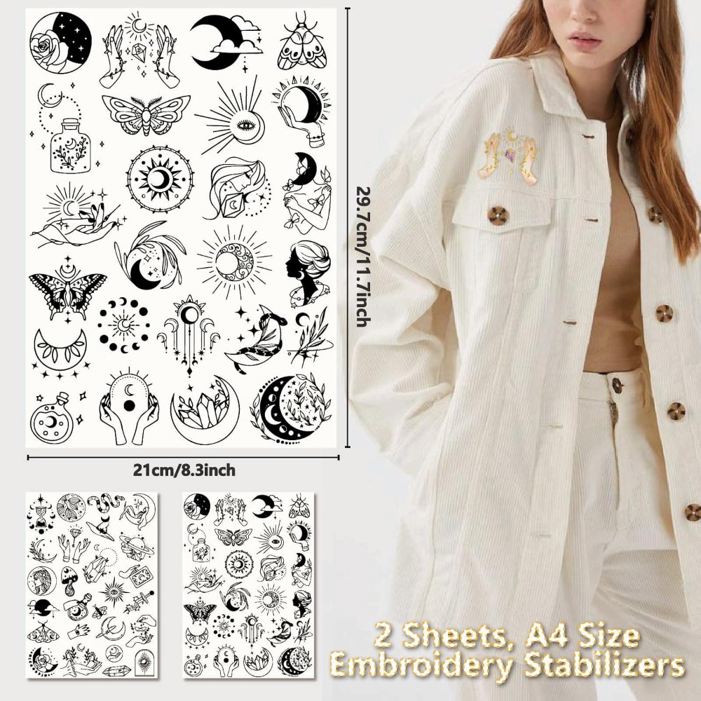 51Pcs Boho Moon Sun Water Solu - đánh giá và giá Embroidery Ideas